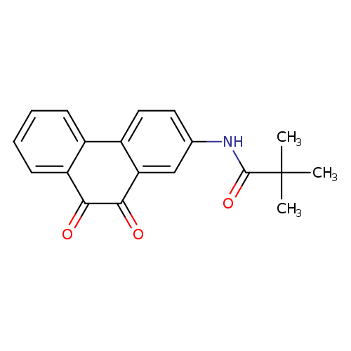 O=C1C(=O)c2cc(ccc2c2c1cccc2)NC(=O)C(C)(C)C