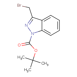 BrCc1nn(c2c1cccc2)C(=O)OC(C)(C)C