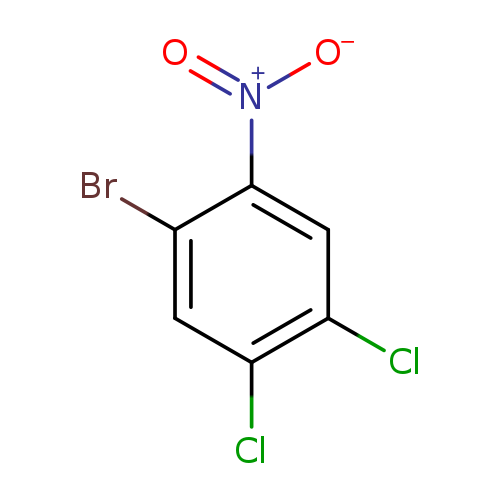 [O-][N+](=O)c1cc(Cl)c(cc1Br)Cl