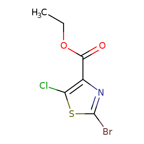 CCOC(=O)c1nc(sc1Cl)Br