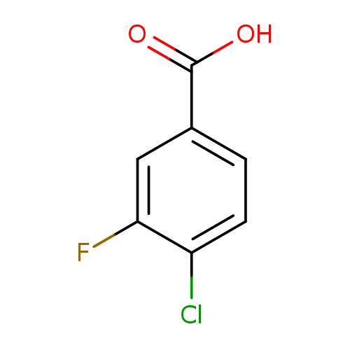 OC(=O)c1ccc(c(c1)F)Cl