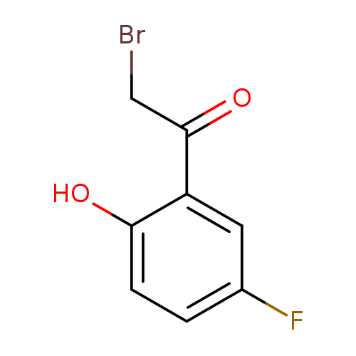 Oc1ccc(cc1C(=O)CBr)F